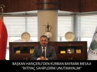Başkan Hançerli'den Kurban Bayramı Mesajı