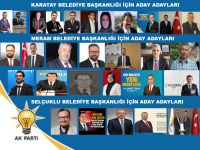 Ak Parti’nin, Karatay, Meram ve Selçuklu’ da aday adayları netleşti